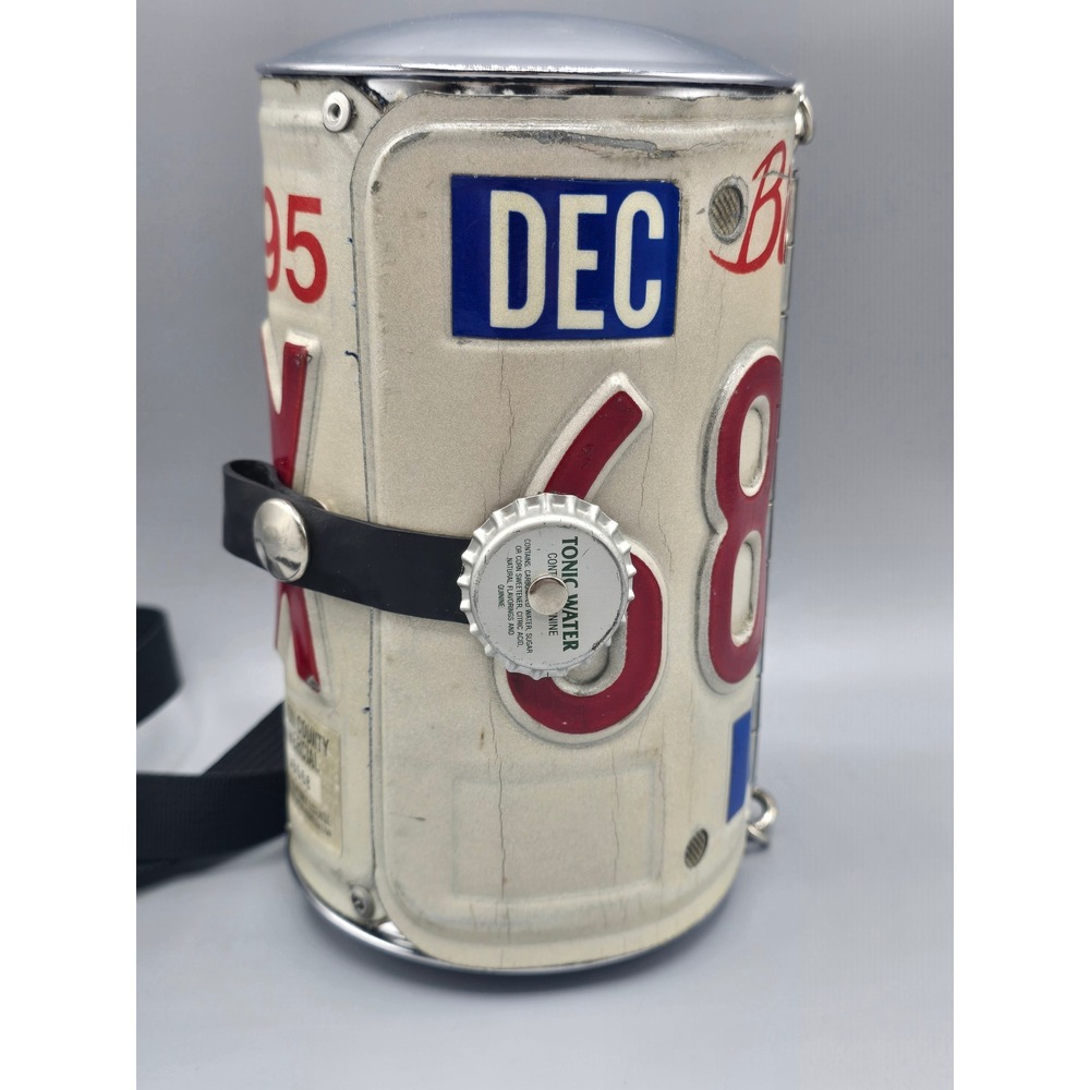 Vintage Tennessee License Plate Purse Bicentennial Crossbody Cylinder Handbag - Picture 4 of 14